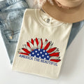 America the Beautiful, Sunflower Flag, Red White Blue Tshirt