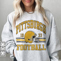 Pittsburgh 90s Retro Unisex Crewneck Football Graphic Tee