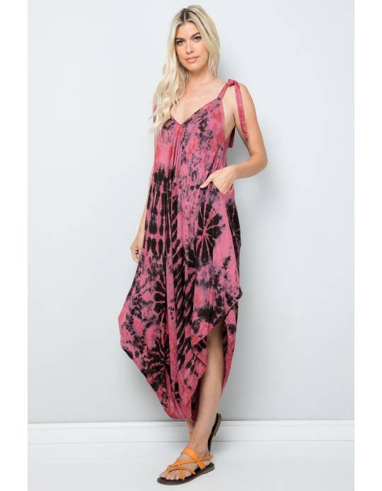 Tie-Dye Harem Jumpsuit (KT-1301)