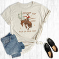 Western Christmas Giddy Up Jingle Horse Graphic Tee