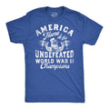 America Home of the Undefeated World War 2 Champions Men's T Shirt