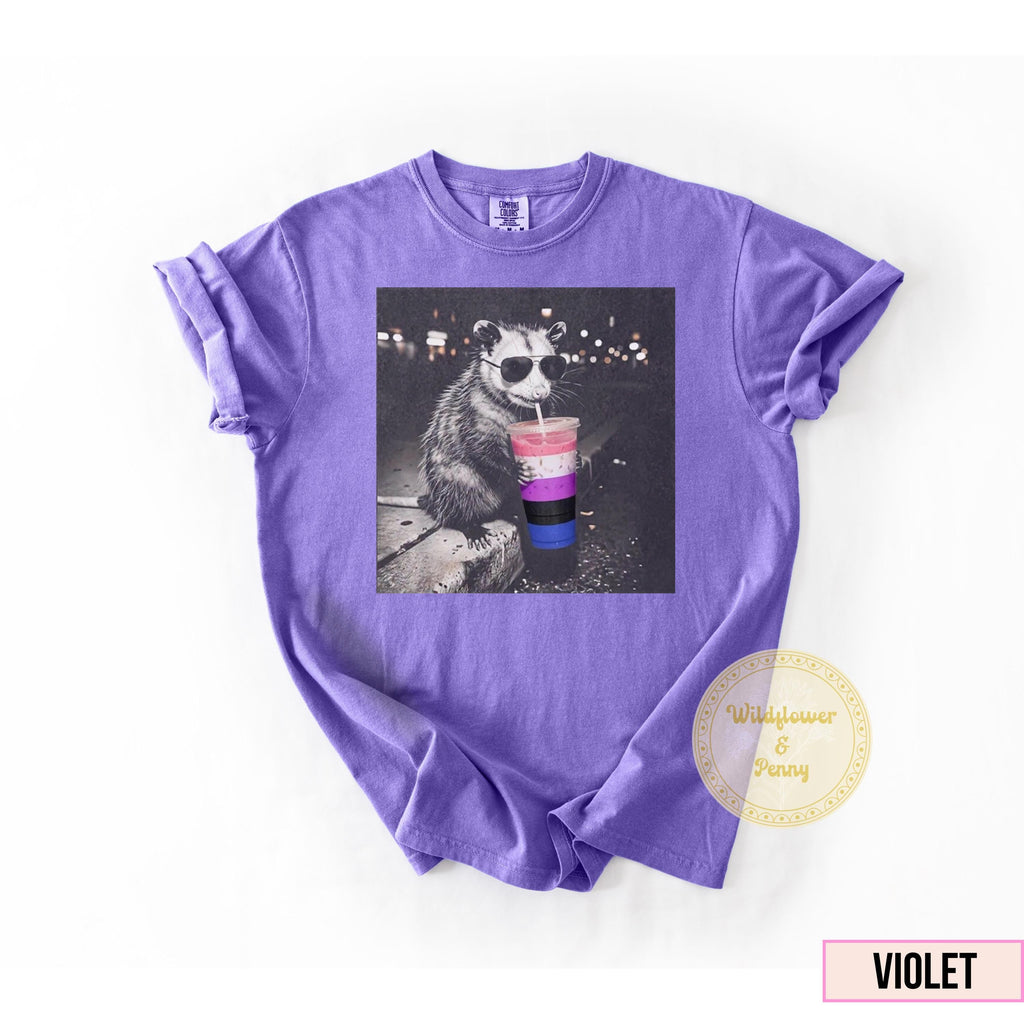 Genderfluid Comfort Colors Gender Fluid Pride Tee Minimalist Queer Joy
