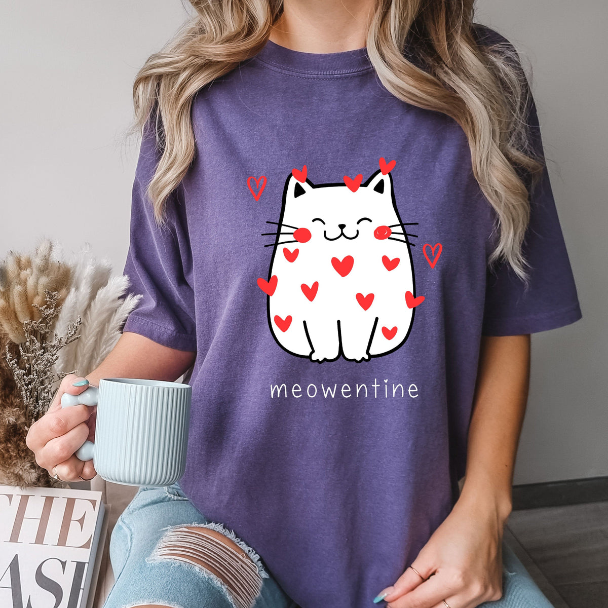 Comfort Colors Cat Valentine Valentines Day Meowentine Valentine Valentine Valentine Ca