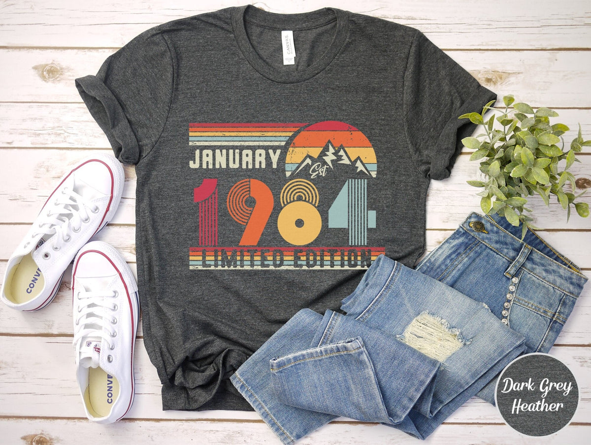 40th Birthday Retro 1986 Birthday 40 Years Bday Number Forties Bday Tee Wife Husband