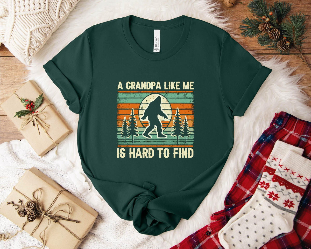 Grandpa Bigfoot Retro Sasquatch Tee Unisex