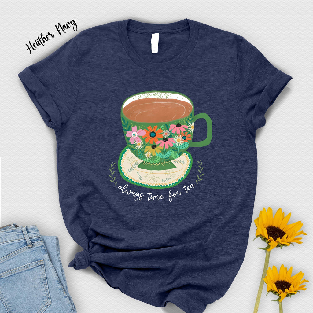 Always Time Tea Floral Tea Cup Unisex
