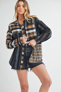 8292EN Lena Plaid Flannel Shirt 1