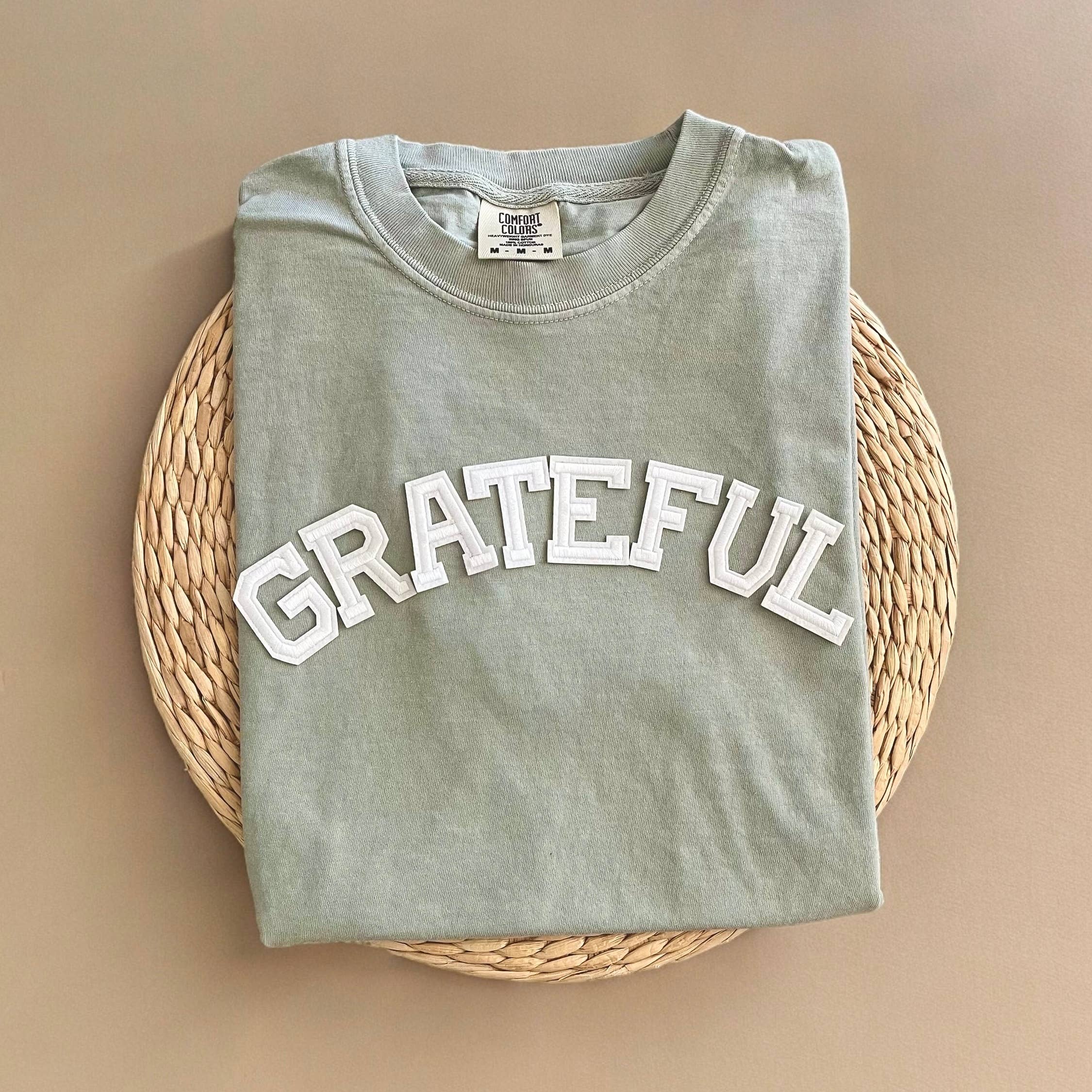 Comfort Colors Grateful Shirt, Thankful Shirt