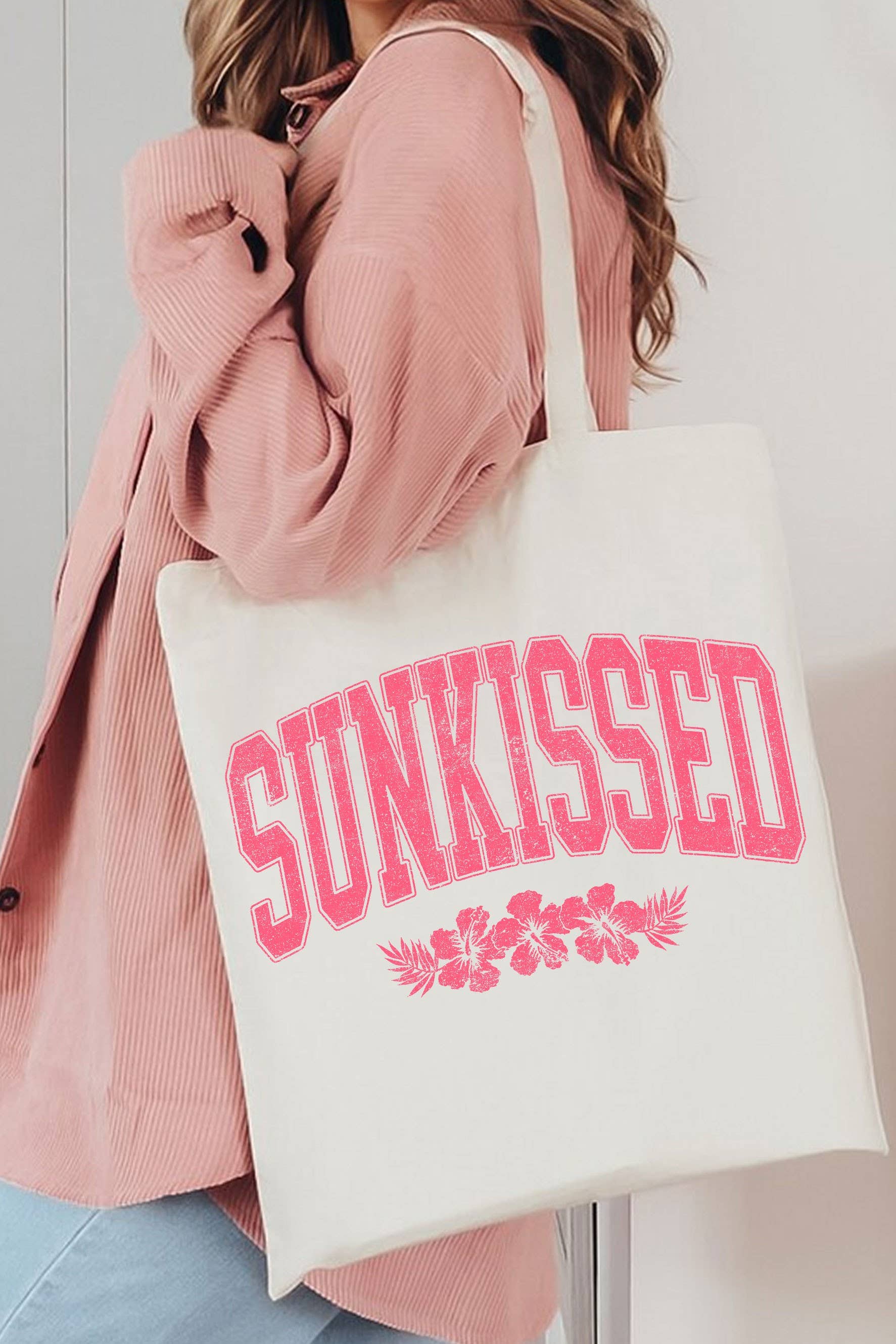 Sunkissed  Hibiscus Graphic Small Tote Bag
