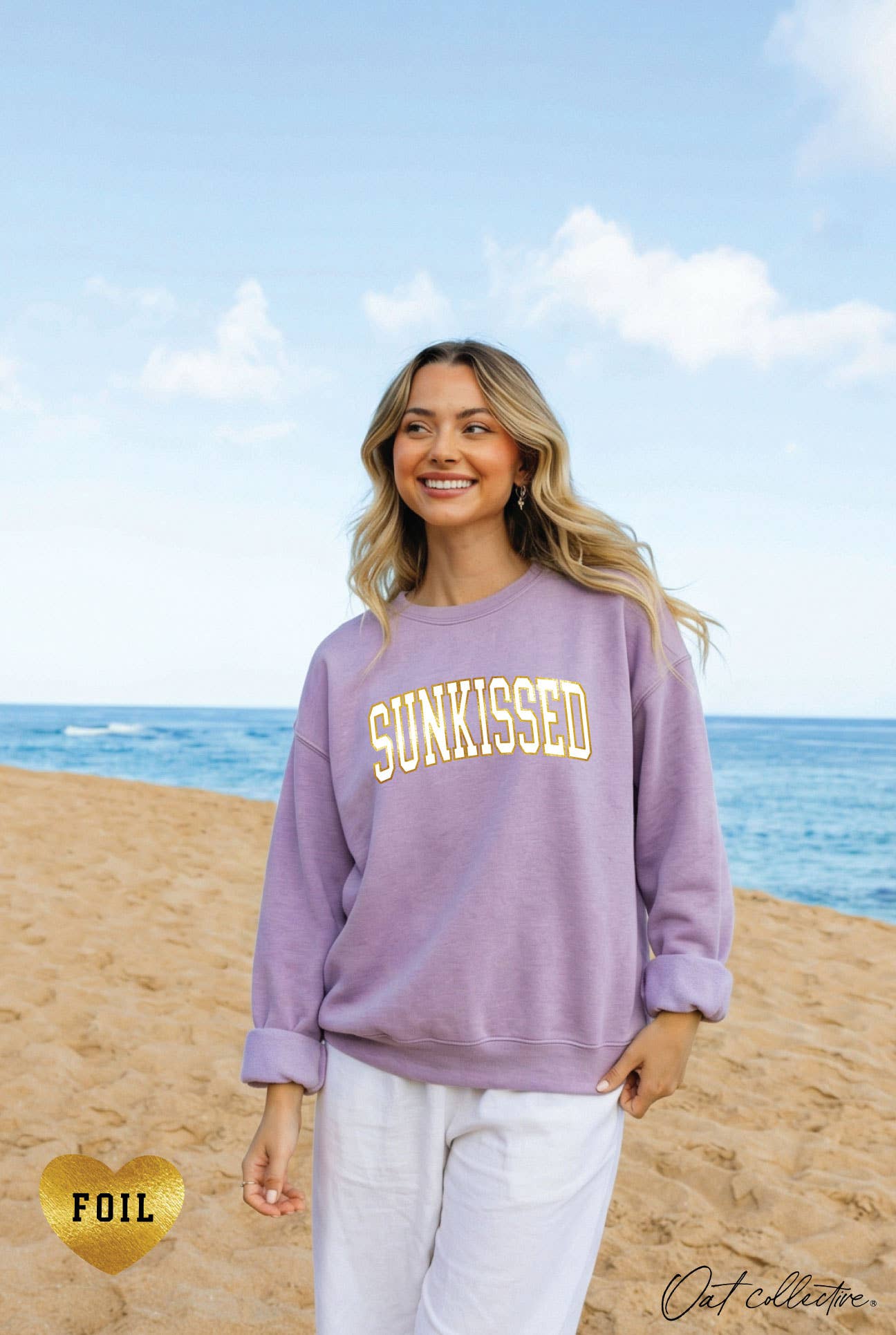 Sunkissed Foil  Graphic Sweatshirt