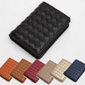 Vegan Leather Woven Braided Wallet