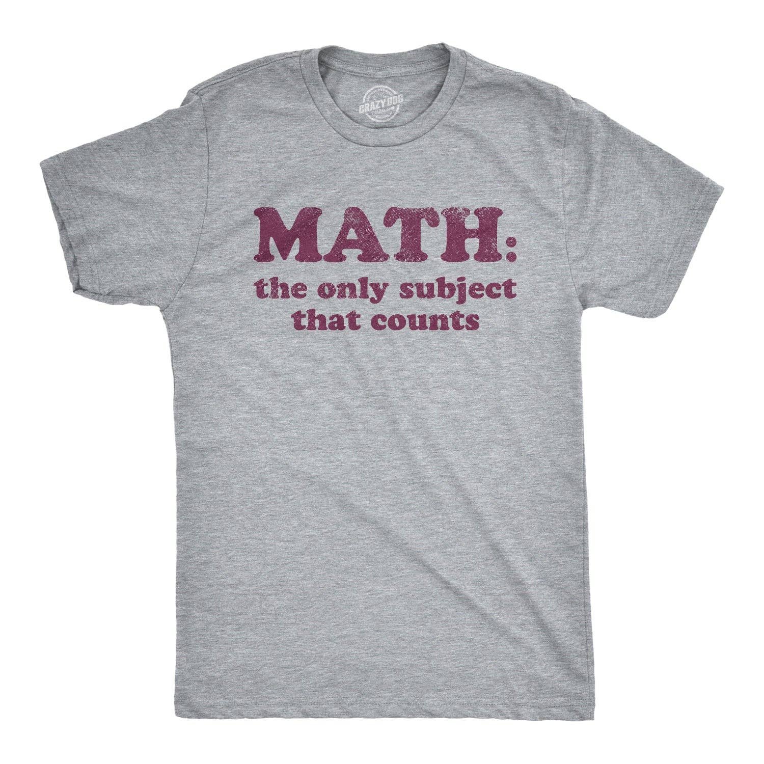 Math the Only Subject That Counts Men's T Shirt