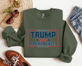 Trump 2024 America First Sweatshirt Patriotic Support