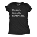 Flannel Foliage Farmstands Women's T Shirt