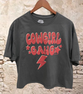 Cowgirl Gang Oversized Cropped  T- Shirt