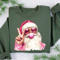 Santa Blowing Bubble Sweater - Retro Funny Holiday Gift
