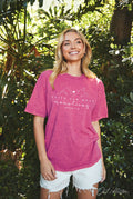 Faith Can Move Mountains Mineral Washed Graphic Top