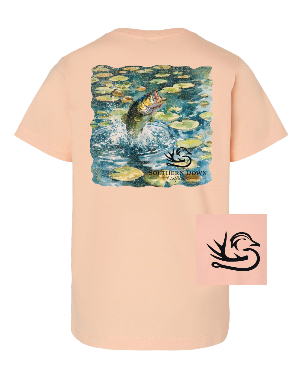 Backwater Bass Toddler Tee Unisex