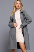 ...0912 Long Sleeve A Line Long Coat SI-26940