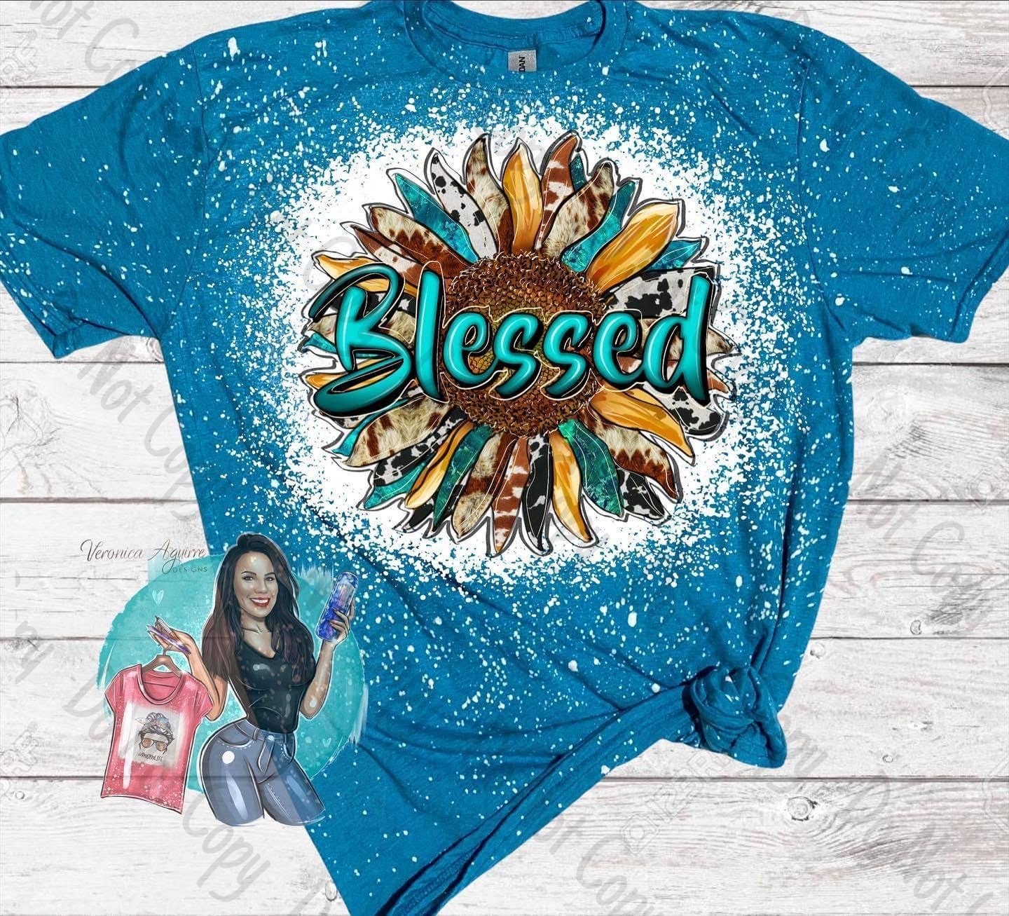 Blessed Sunflower - Classic Bleached T-Shirt