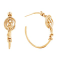 14K Gold-Dipped Knot Post Earring