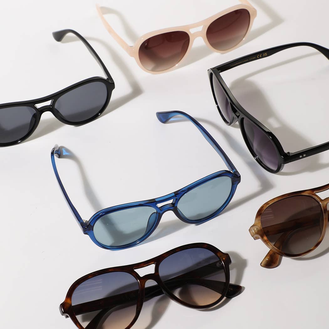Modern Slim Rectangle Frame Sunglasses