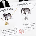 Gold Dipped Lucky Elephant Pendant Necklaces