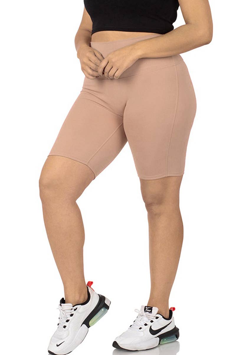 1015 Plus Athletic High Waisted Leggings SI-22794