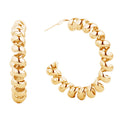14K Gold-Dipped Twisted Design Post Earring
