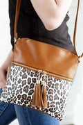 .1114 Leopard Colorblock Crossbody Bag SI-29077