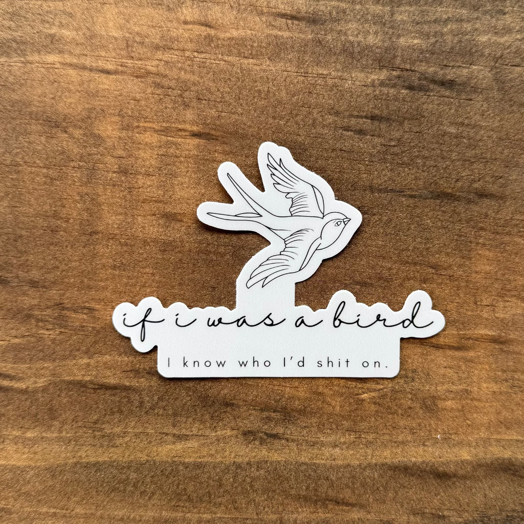 If I Was A Bird Sticker | Car Decal 127