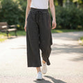 `.Acid Wash Fleece Palazzo Sweatpants