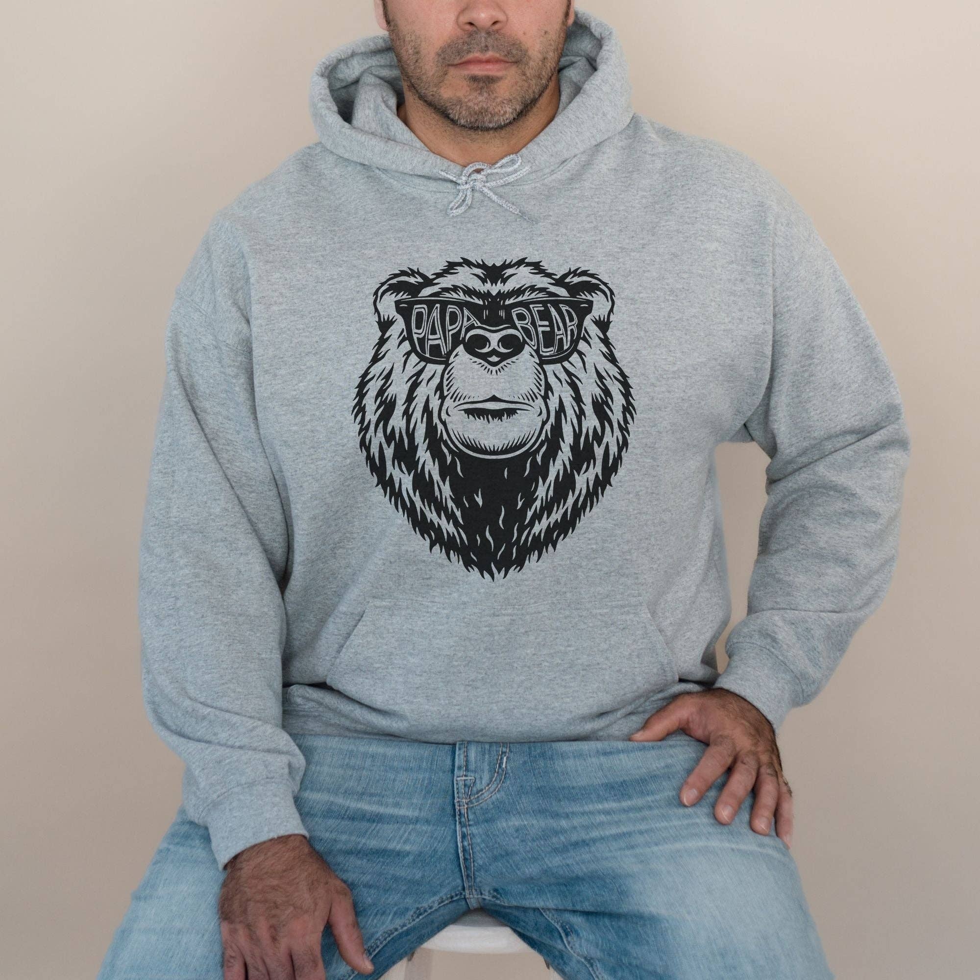 Papa Bear Crewneck Sweatshirt Hoodie 025