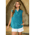 Sleeveless Velvet Top