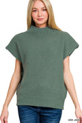 ...SI-26565 Mock Neck Knit Sweater