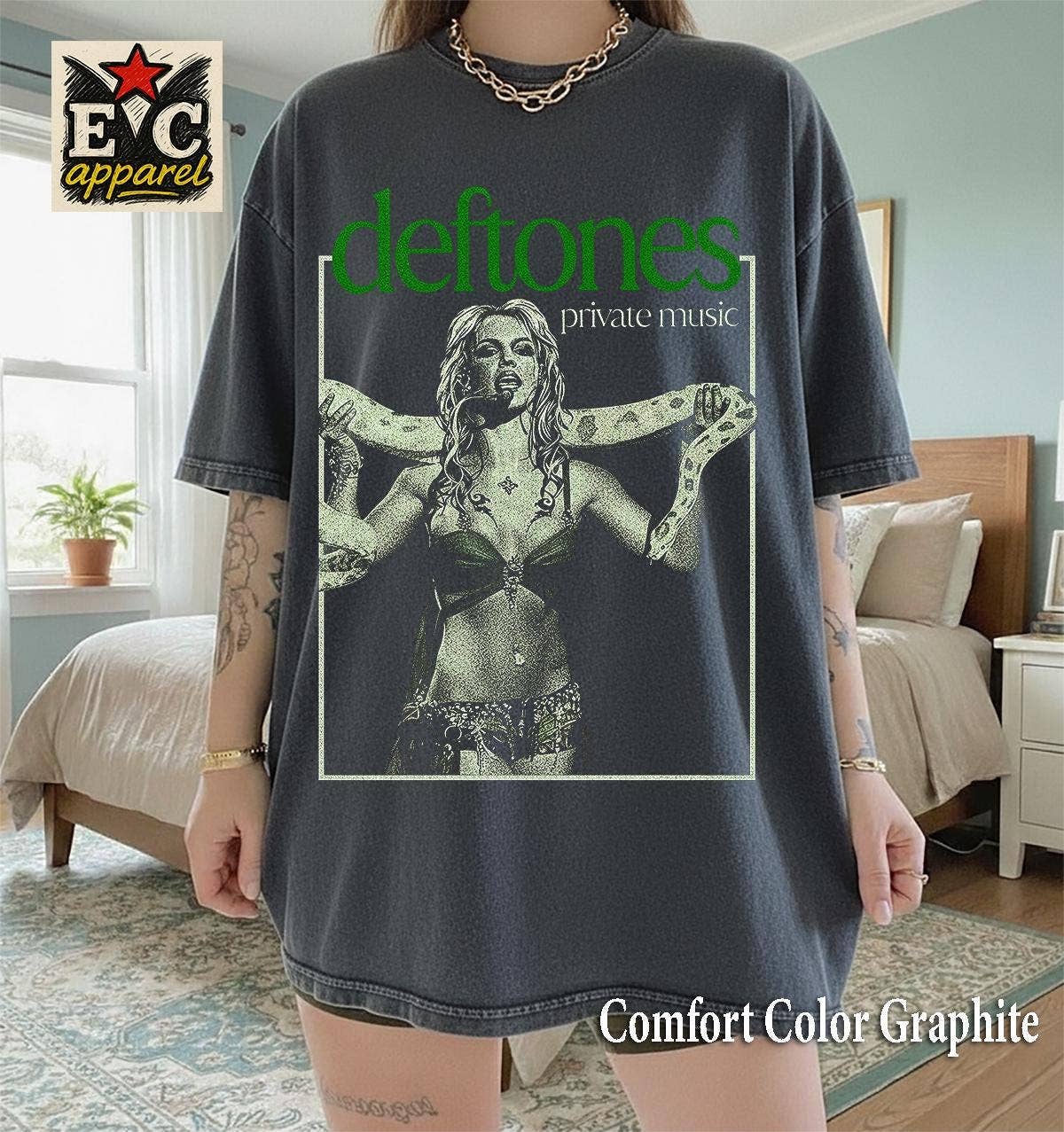 Vintage Deftones Parody Band Grunge Music Shirt