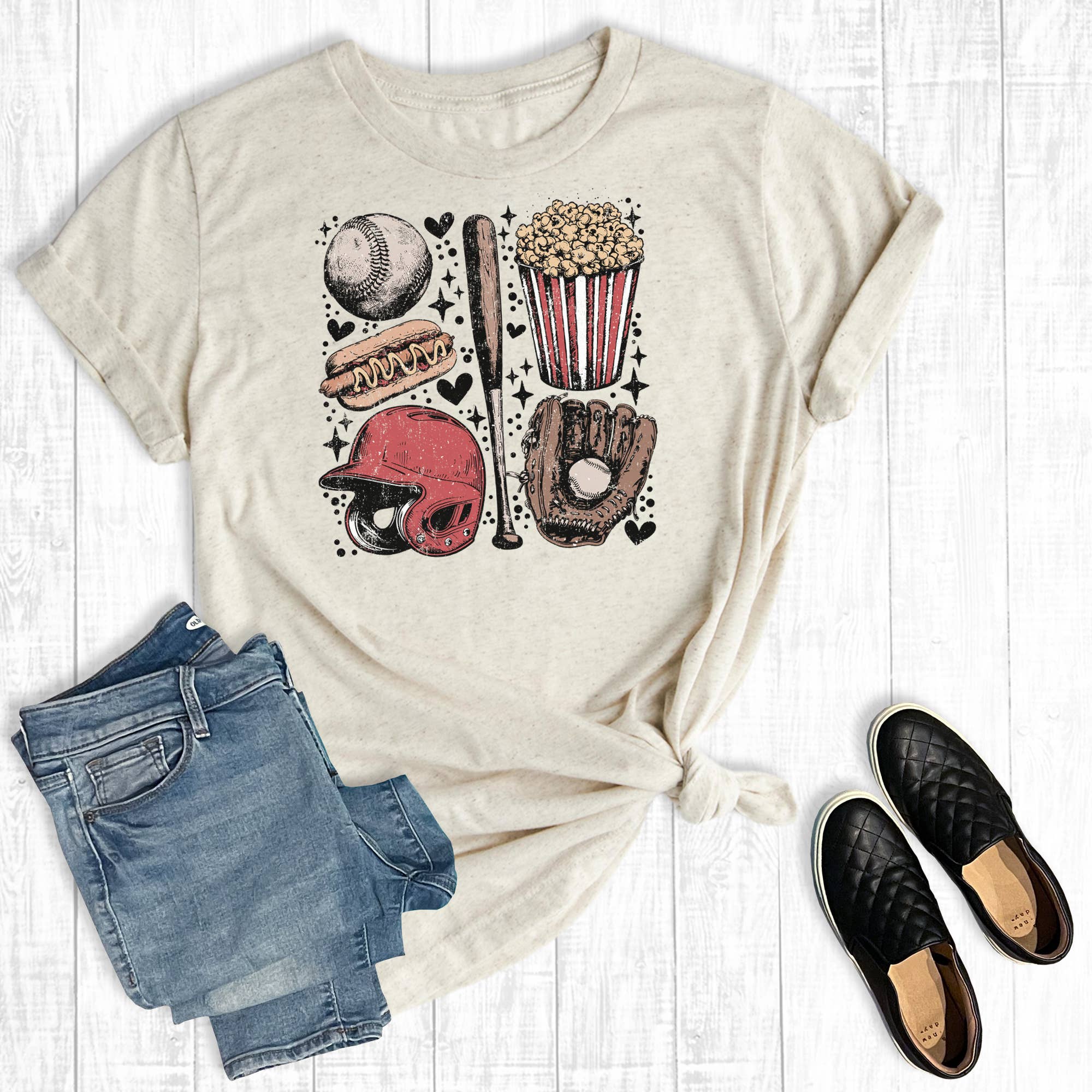 Retro Baseball Game Day Graphic Tee