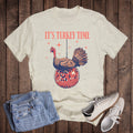 Thanksgiving It's Turkey Time Graphic Tee