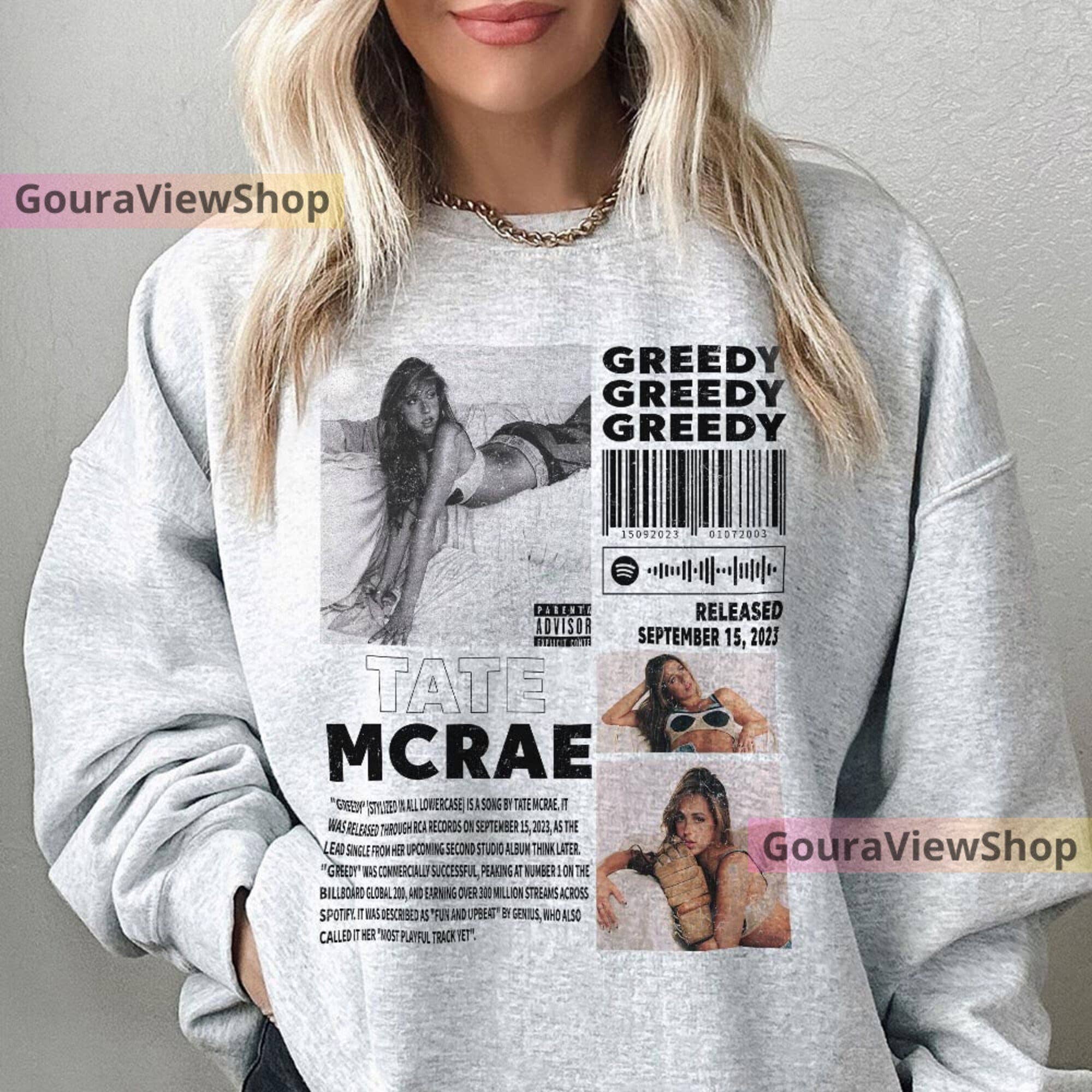 Tate Mcrae Greedy Album 90s Sweatshirt - Pop Rap Inspired
