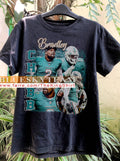 Vintage 90s Bradley Chubb Graphic Tee  Retro Football Shirt