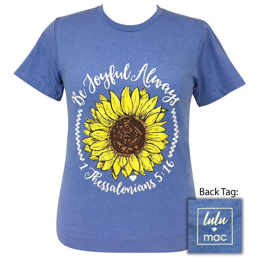 Lulu Mac-Be Joyful Always-Heather Columbia Blue SS-LM7