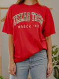 Texas Tech Camo Filled Gault Red Comfort Colors Tee