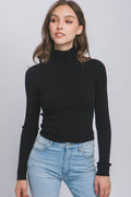 Turtleneck Slim Fit Sweater Top