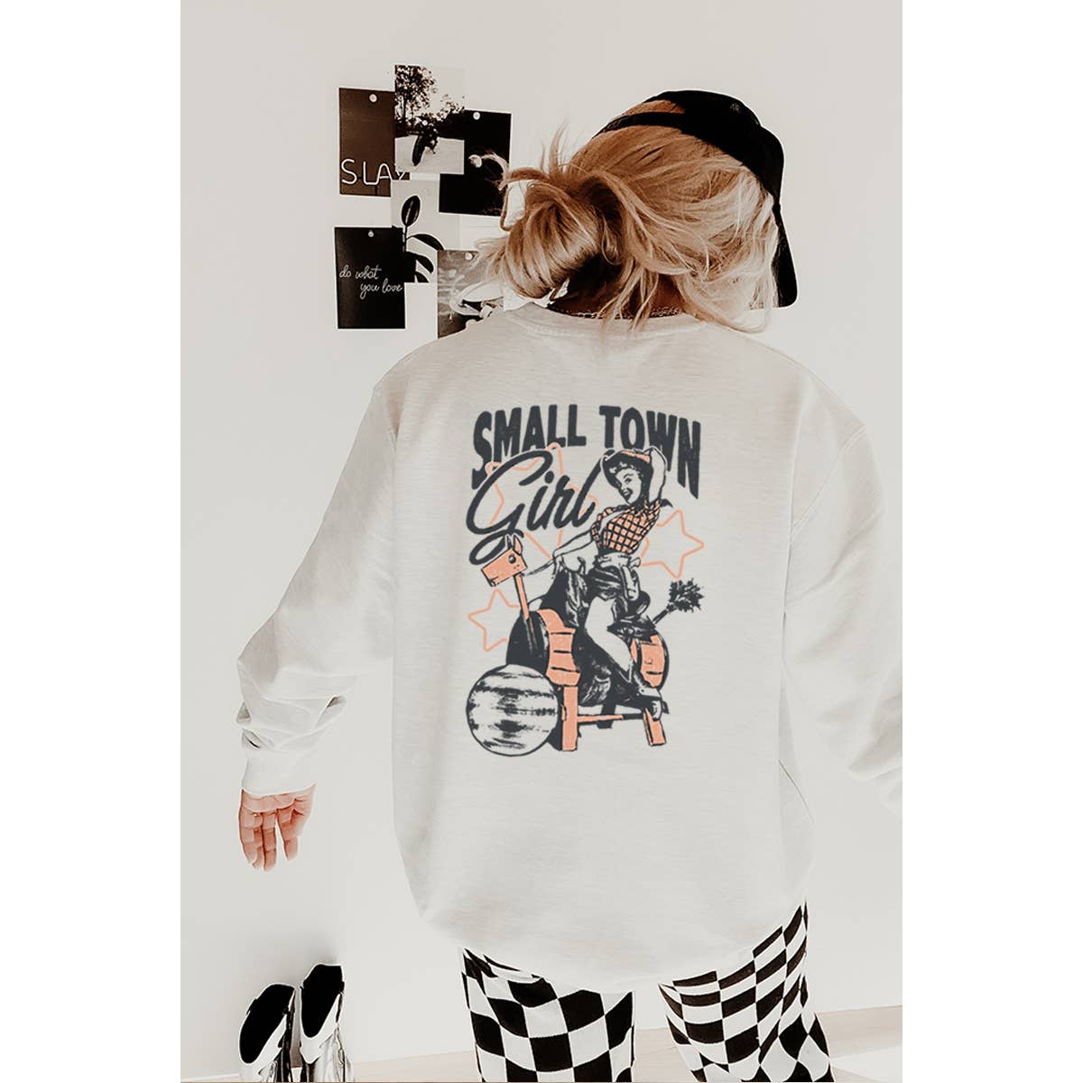 Sunkissed Cowgirl  Vintage Graphic  Sweatshirts
