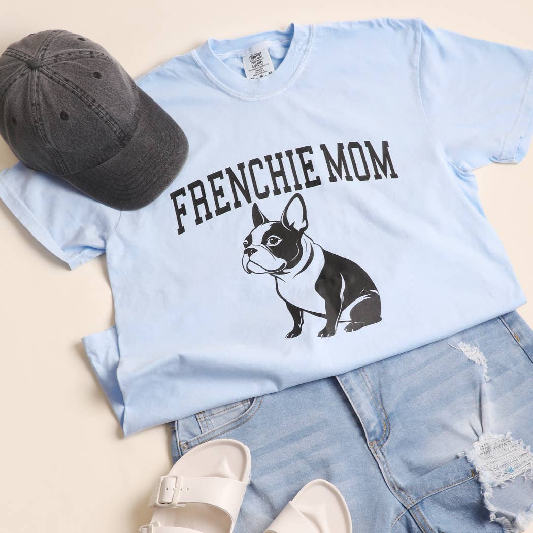 Frenchie Mom Dog Garment-Dyed Heavy Cotton T-Shirt