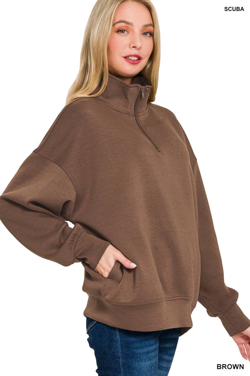 , 0925 Scuba Half Zip Pullover w/ Pockets SI-27041