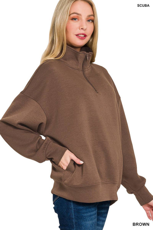, 0925 Scuba Half Zip Pullover w/ Pockets SI-27041
