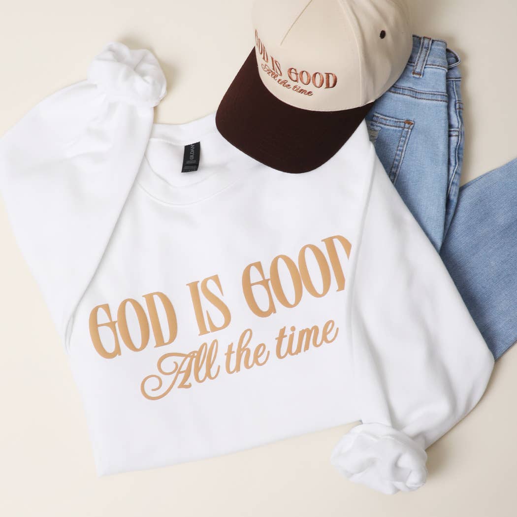 God Is Good All the Time Puff Midweight Sweatshirt