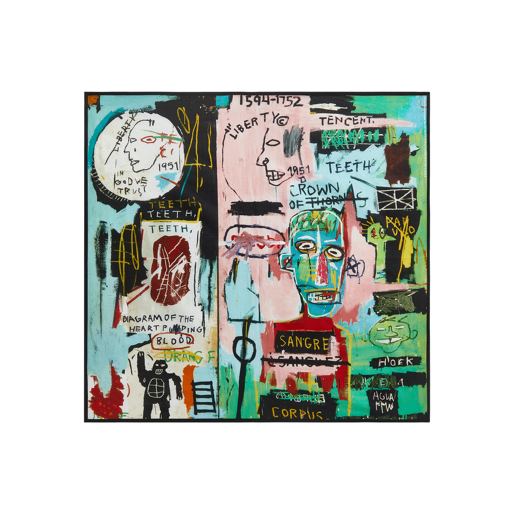 Jean-Michel Basquiat “in Italian” Bandana