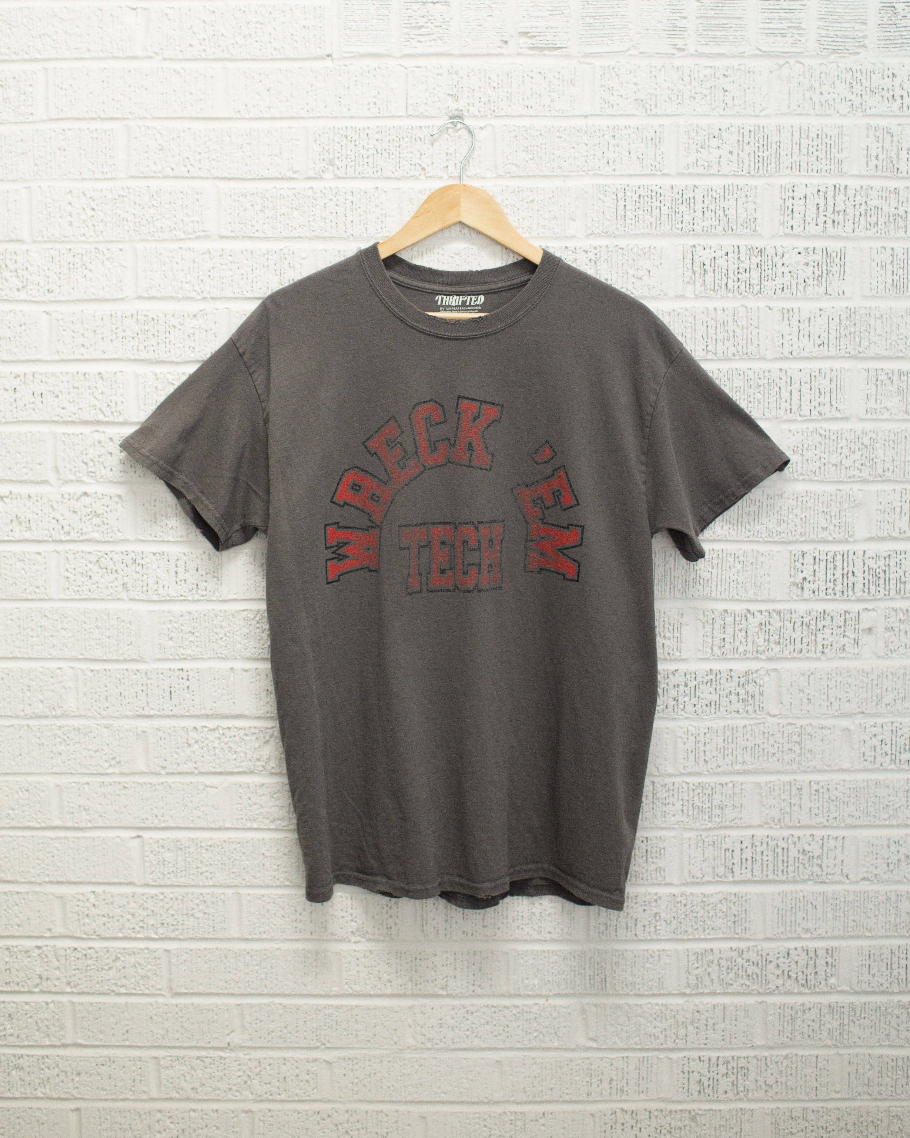 Texas Tech Red Raiders Mega Arch Charcoal Thrifted Tee